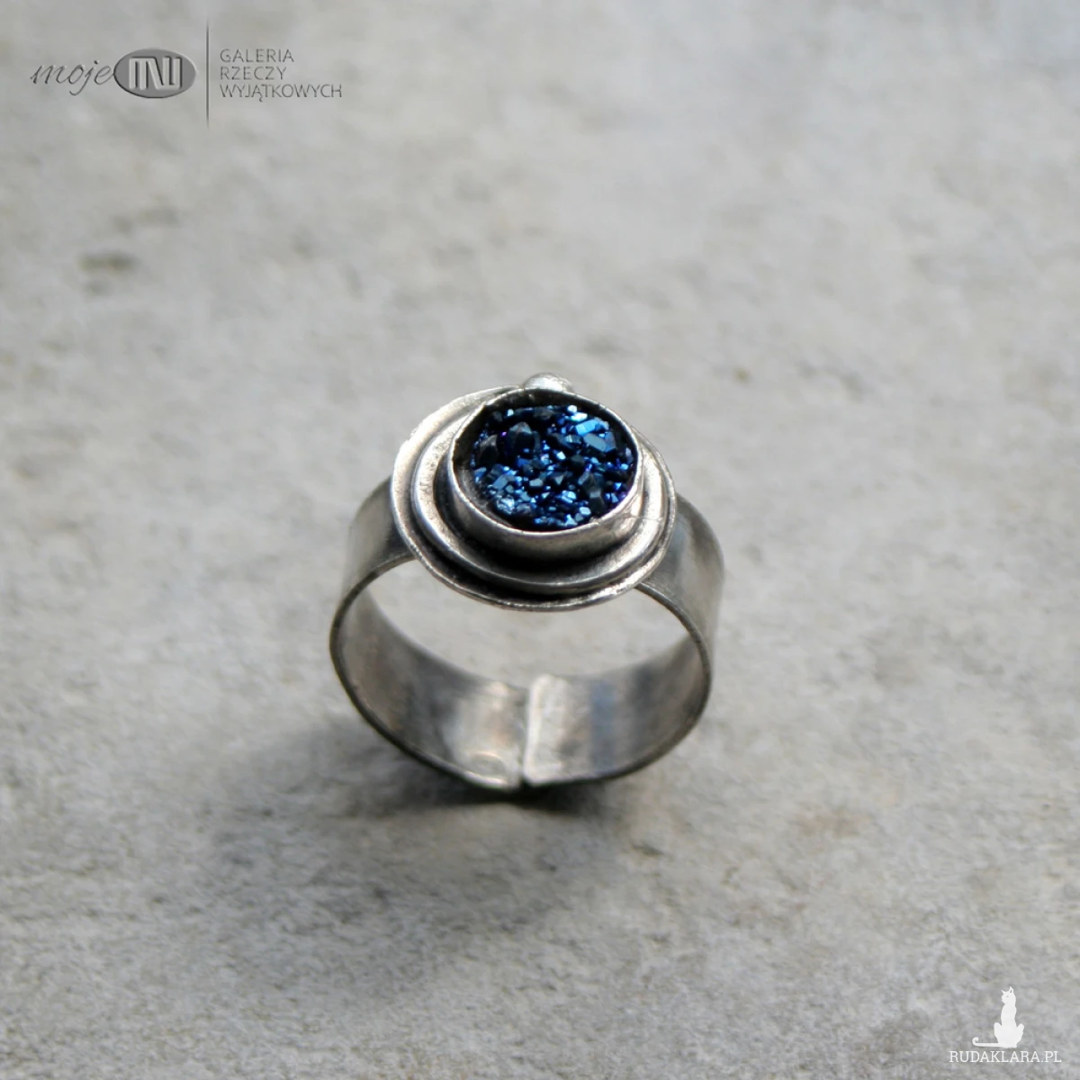 Kwarc tytanowy w srebrze